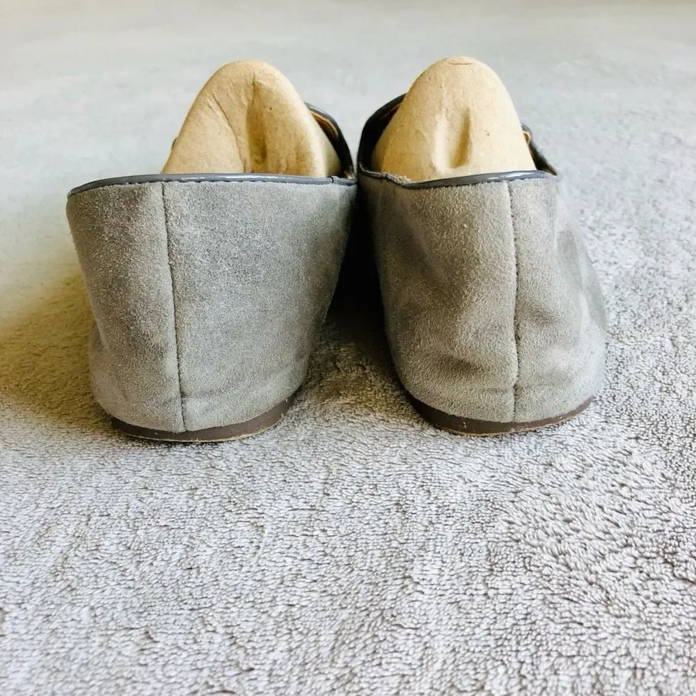 J. Crew Gray Cora Suede Leather Tassel Loafer